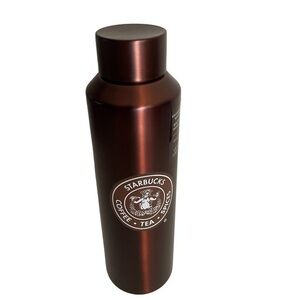STARBUCKS Stainless Steel Water Bottle Brown Original Logo Pike Place Market